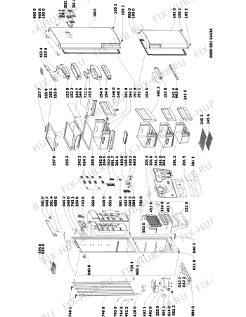 Схема №1 ARC 6709 с изображением Сенсорная панель для холодильника Whirlpool 480132100339
