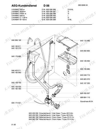 Взрыв-схема стиральной машины Aeg LAV9039 W - Схема узла Hydraulic System 272