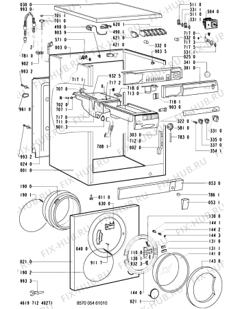 Схема №1 AWM 054/4/WS-NORDI с изображением Вставка для стиральной машины Whirlpool 481245279704