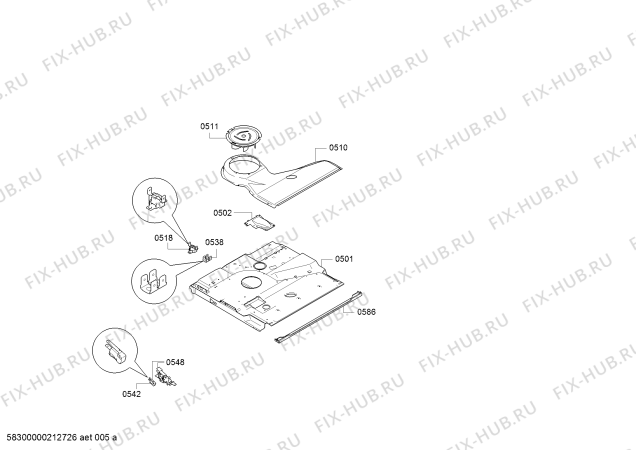 Схема №1 CS856GPB7 с изображением Инструкция по установке/монтажу для плиты (духовки) Siemens 18033109