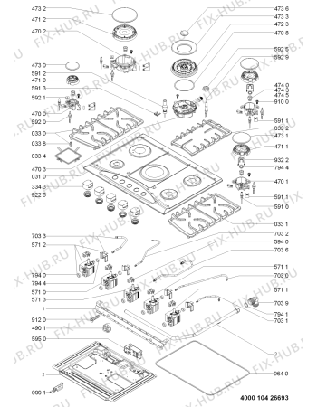 Схема №1 HBG33S5 (F091798) с изображением Наставление для электропечи Indesit C00358090