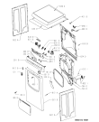 Схема №1 TRA 61250 с изображением Обшивка для сушилки Whirlpool 481245215086