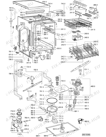 Схема №1 GSF PRESTIGE/9 PC с изображением Мини-ручка для посудомоечной машины Whirlpool 481241029441