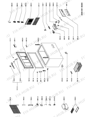 Схема №1 GTMH 3049/2 SPC с изображением Дверца для холодильника Whirlpool 481944268688