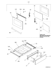 Схема №1 ACM 809 WH с изображением Дверца для духового шкафа Whirlpool 482000018360