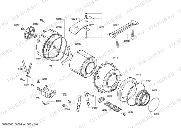 Схема №1 WAE16060SG с изображением Панель управления для стиралки Bosch 00708603