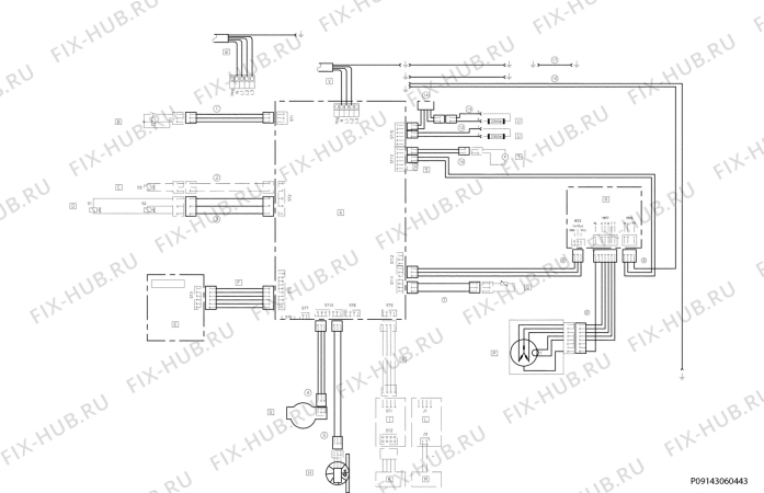 Взрыв-схема стиральной машины Electrolux WASL7M101 - Схема узла Electrical equipment