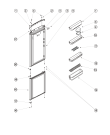 Схема №2 BH180NF (F039214) с изображением Корпусная деталь для холодильника Indesit C00854266