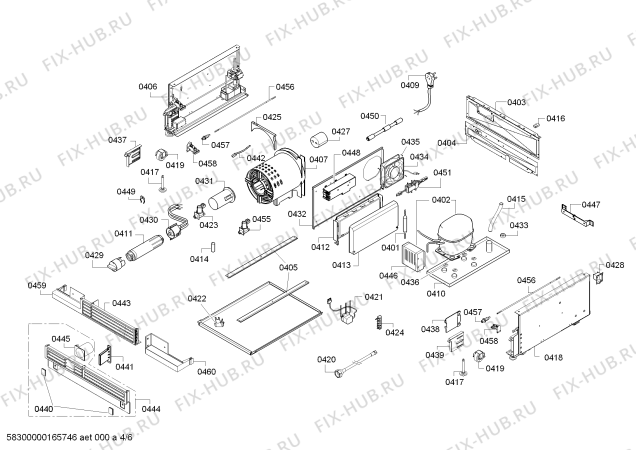 Схема №3 T18IF800SP с изображением Уплотнение крышки для холодильной камеры Bosch 00624296