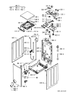 Схема №1 AWT 2258/1 с изображением Обшивка для стиральной машины Whirlpool 481245213387