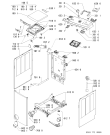 Схема №1 AWE 7727/1 с изображением Обшивка для стиральной машины Whirlpool 480110100086