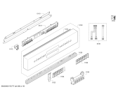 Схема №1 S41M40N3EU с изображением Передняя панель для посудомоечной машины Bosch 00748902