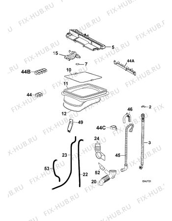 Взрыв-схема стиральной машины Aeg Electrolux LAL47280 - Схема узла Hydraulic System 272