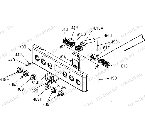 Схема №5 EC537AE(465999, 357H.80) с изображением Дверца для плиты (духовки) Gorenje 560735