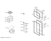 Схема №1 KDV29X10FF с изображением Дверь для холодильника Bosch 00245630