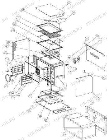 Схема №1 BO937E20XG (472599, E90SM) с изображением Переключатель для электропечи Gorenje 814794