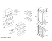 Схема №1 KG36NEI45 Siemens Extraklasse с изображением Дверь морозильной камеры для холодильной камеры Siemens 00714291