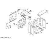 Схема №1 HBN564551E horno bosch ind.multf.inox.e2.pta_carr с изображением Передняя часть корпуса для духового шкафа Bosch 00662629