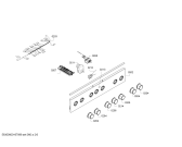 Схема №1 HGD625250H с изображением Нижняя часть корпуса для плиты (духовки) Bosch 00676469