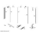 Схема №1 G7261X0 с изображением Монтажный набор для холодильной камеры Bosch 00675003