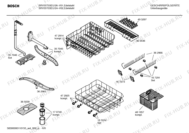 Схема №2 SF25T053EU с изображением Краткая инструкция для посудомойки Siemens 00591318