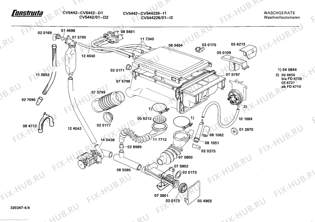Взрыв-схема стиральной машины Constructa CV544226 CV5442 - Схема узла 04