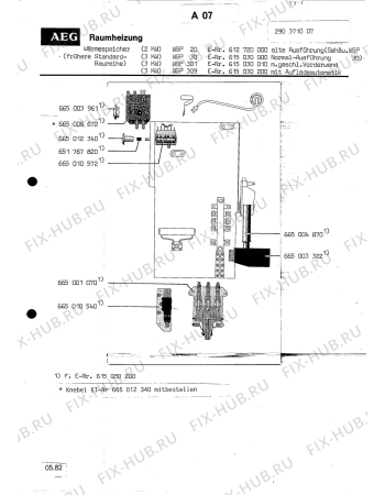 Взрыв-схема посудомоечной машины Aeg WAESP WSP 30 - Схема узла Section2