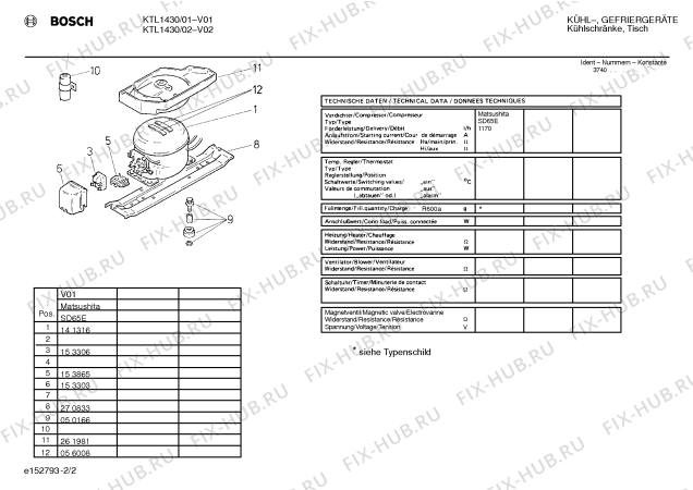 Взрыв-схема холодильника Bosch KTL1430 - Схема узла 02