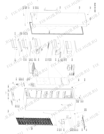 Схема №1 TZUL183XFH (F093424) с изображением Дверь для холодильника Indesit C00380648