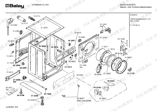 Схема №2 3TW840A с изображением Инструкция по эксплуатации для стиральной машины Bosch 00528936