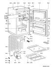 Схема №1 KVE 6S7000R с изображением Шарнир для холодильной камеры Whirlpool 480131100504