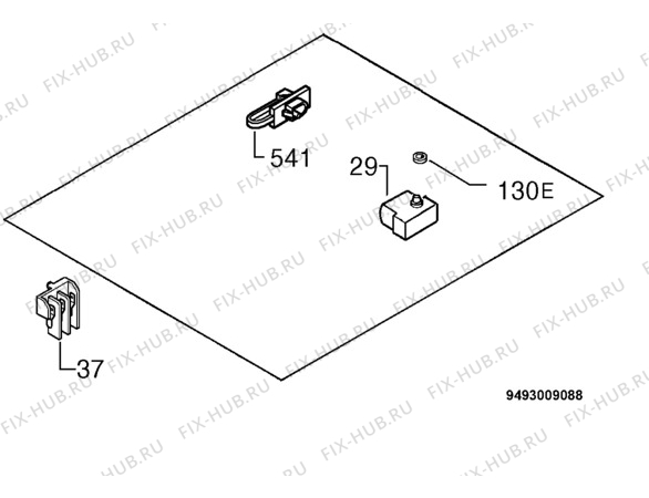 Взрыв-схема плиты (духовки) Zanker KRH40GF/1 - Схема узла Electrical equipment 268