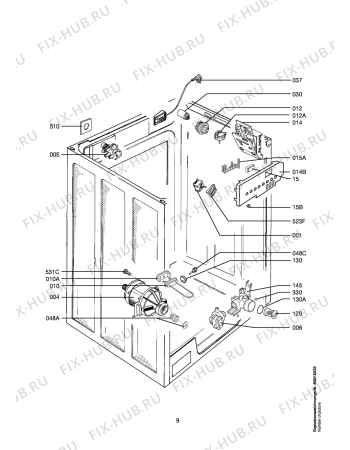 Взрыв-схема стиральной машины Husqvarna Electrolux QW12600 - Схема узла Electrical equipment 268