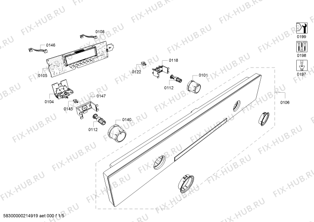 Схема №1 COA565GS0 с изображением Соединительный кабель для печи Bosch 12021641