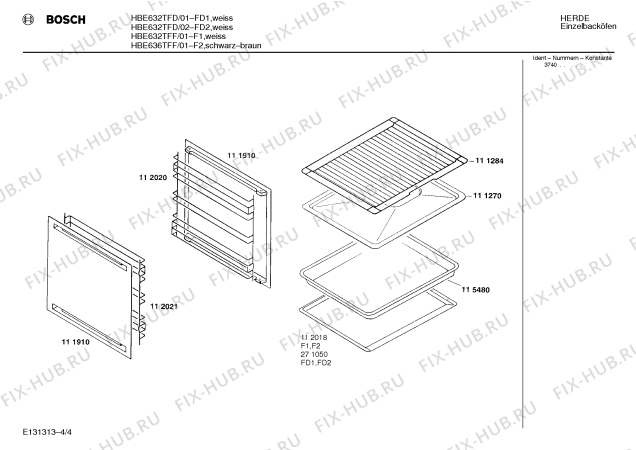 Взрыв-схема плиты (духовки) Bosch HBE636TFF - Схема узла 04