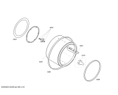 Схема №2 WTV74109ZA с изображением Опорная рама барабана для электросушки Bosch 00247287
