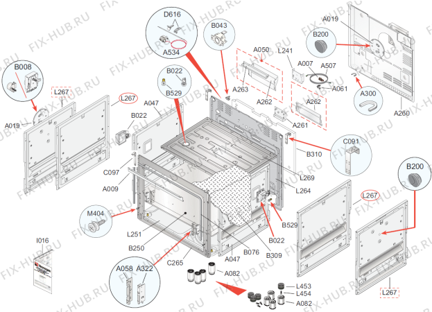 Схема №2 ECP97393AX (406602, 96PV) с изображением Электроклемма для духового шкафа Gorenje 420213