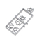 Кнопка для микроволновки Indesit C00316285 для Indesit PRCM1111 (F090945)