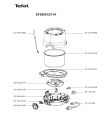 Схема №1 EF250012/11A с изображением Элемент корпуса для фондюшницы Tefal TS-01016951