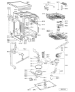 Схема №1 ADP 6600 WH с изображением Модуль (плата) управления для посудомоечной машины Whirlpool 481221838732