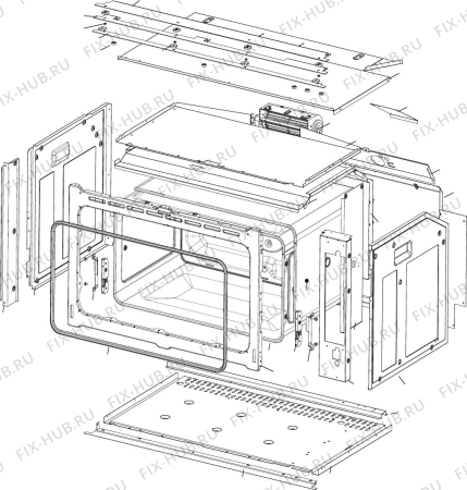 Схема №1 DOMFPS62 с изображением Микропереключатель для плиты (духовки) DELONGHI 50040.1