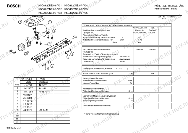 Схема №1 KSG4620NE с изображением Панель для холодильной камеры Bosch 00433630