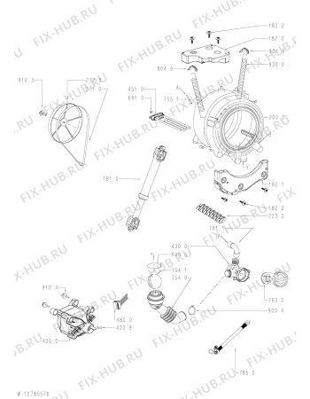 Схема №1 AWOE S9110 с изображением Обшивка для стиралки Whirlpool 481010535477