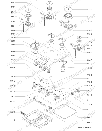 Схема №1 AKM 438/NB с изображением Краник для электропечи Whirlpool 481231028133