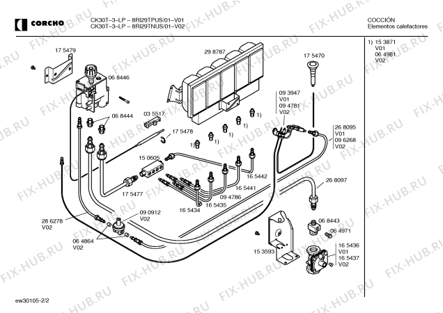 Схема №1 5RIDT3PUS CGR30PT с изображением Трубка горелки для электрообогревателя Bosch 00165441