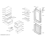 Схема №2 KGN39XI43 Bosch с изображением Дверь для холодильной камеры Bosch 00715538