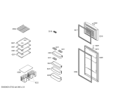 Схема №1 BD2205TE с изображением Дверь морозильной камеры для холодильника Bosch 00479896