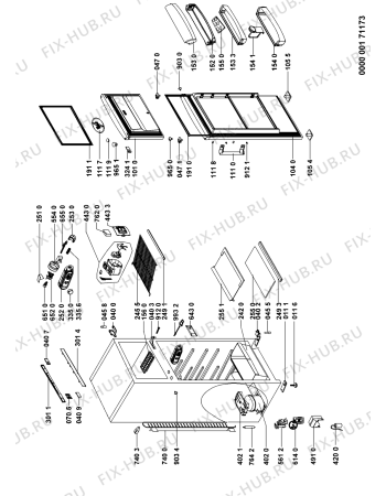 Схема №1 WTE2913 A+X с изображением Затычка для холодильника Whirlpool 480132101766