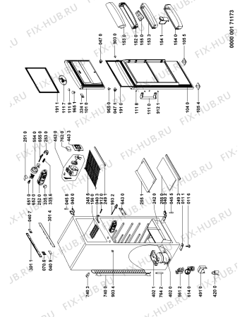 Схема №1 WTE2913 A+X с изображением Фитинг для холодильника Whirlpool 480132101769