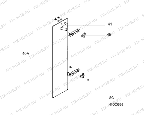 Взрыв-схема плиты (духовки) Aeg C50370V-W - Схема узла H10 Oven Door bi (small)